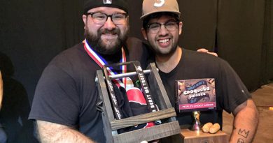 Gregory Castillo and Chris Cuan posing with their award.