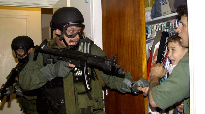 Famous photo during the Elian Gonzalez saga.