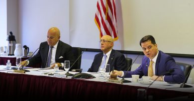 Board of Trustees meeting for presidential search.