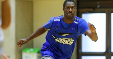 Kaevon Tyler on the basketball court.