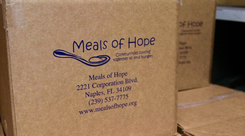 A package of "Meals of Hope" ready to be sent to Haiti.