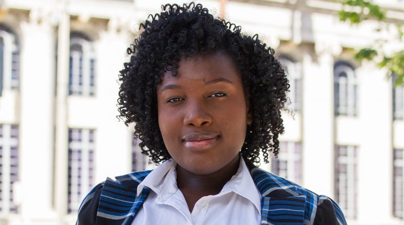Photo of student Fedelene Camille, one many Haitians facing the possibility of returning to Haiti.