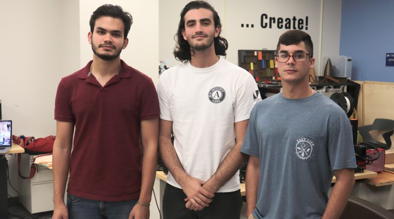 Photo of students Manuel Benitez, Manuel Marin and Jorge Alvarez.